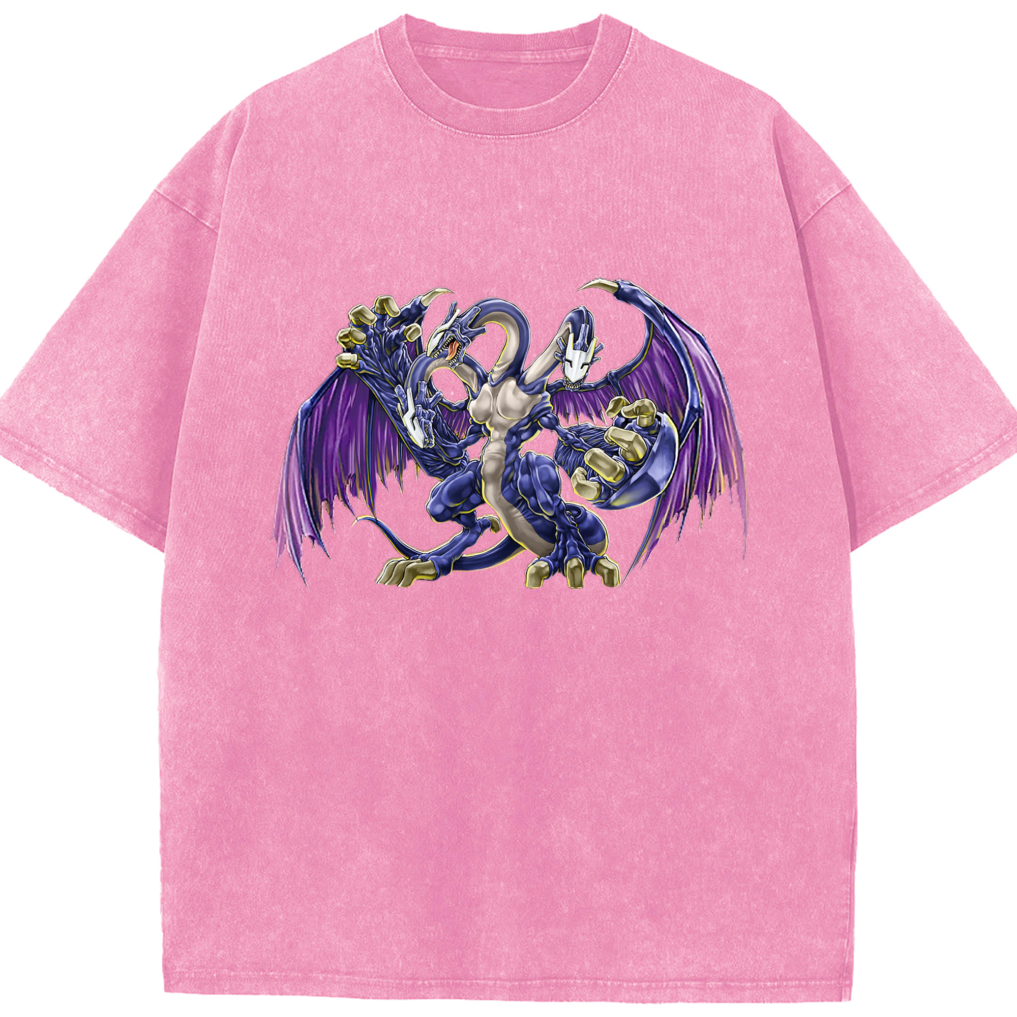 （画像用） 遊☆戯☆王 Yu-Gi-Oh! 綿100% ヴィンテージ風 半袖Tシャツ（フロントプリント）